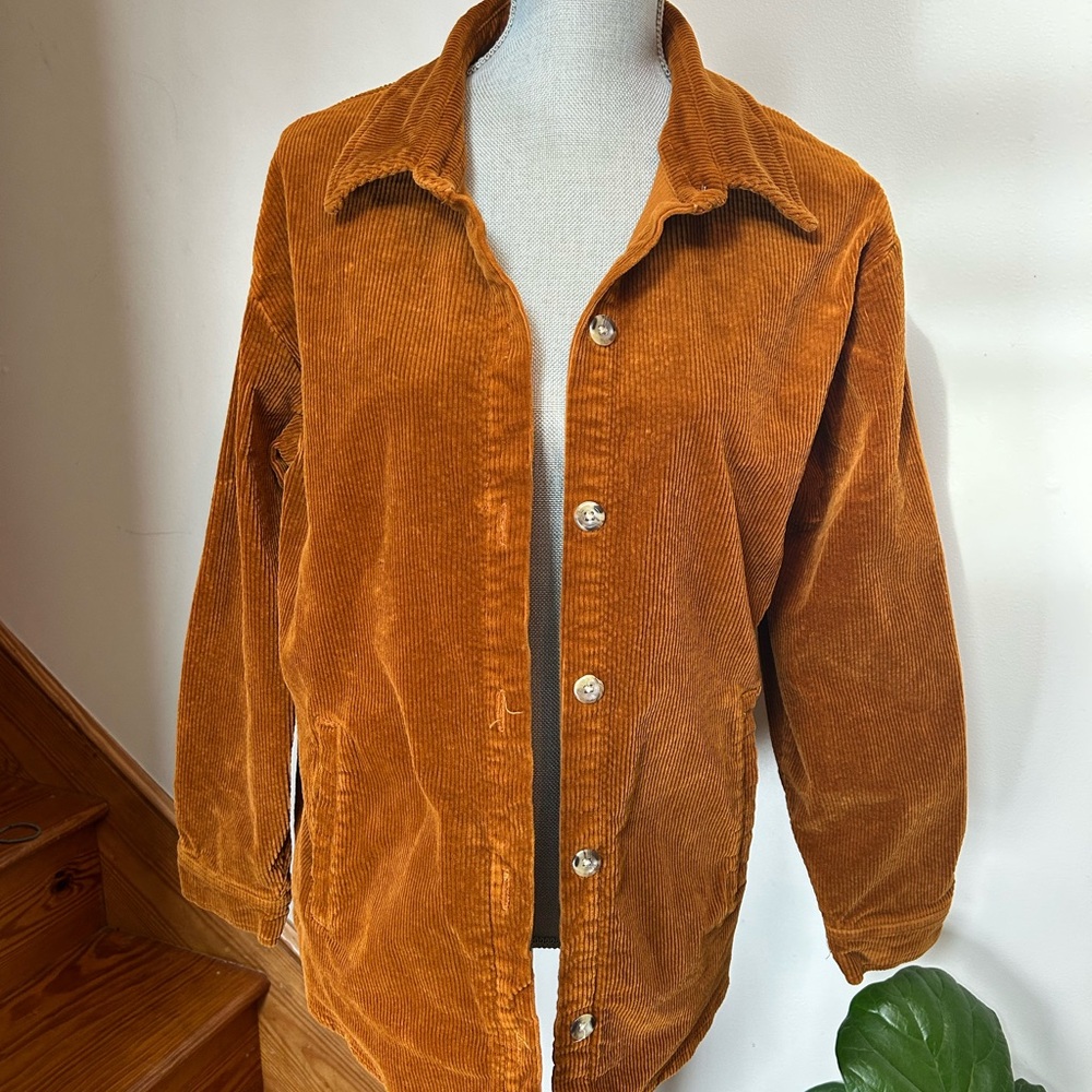Natural Reflections Corduroy Jacket in Warm Brown